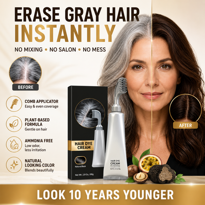 🔥 50% OFF TODAY |🪮 Gray Hair Cover Up Comb – No-Mess Instant Hair Color Touch-Up Tool