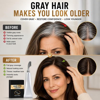 🔥 50% OFF TODAY |🪮 Gray Hair Cover Up Comb – No-Mess Instant Hair Color Touch-Up Tool