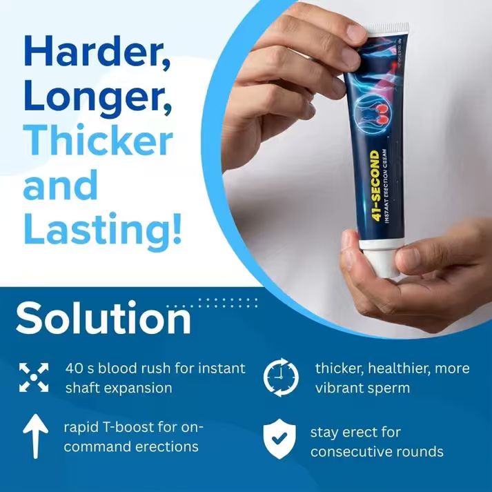 41-Second Cream product benefit presentation
