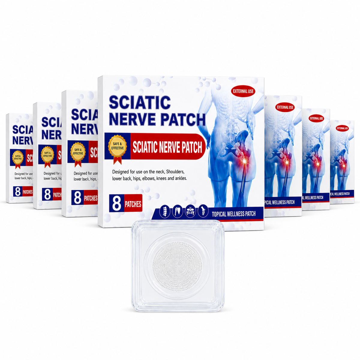 Sciatic Nerve Patch multi box package