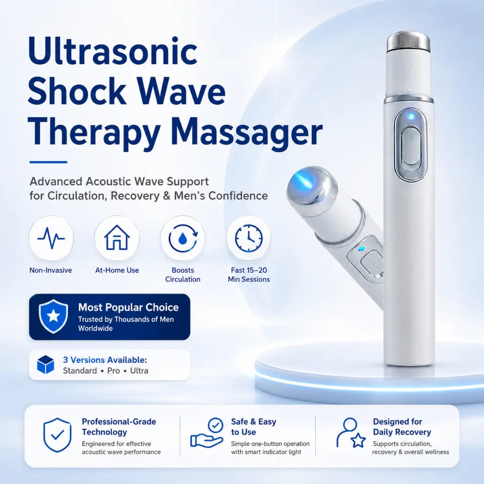 ⚡ Advanced Acoustic Wave Therapy Device | Men’s Wellness & Performance Support Technology