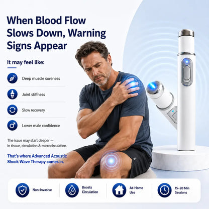 ⚡ Advanced Acoustic Wave Therapy Device | Men’s Wellness & Performance Support Technology
